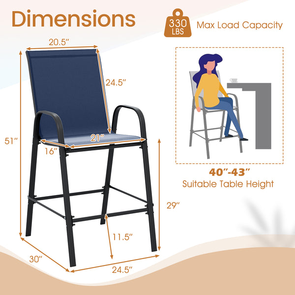 Selected fabric is breathable  sun-protective  tear-proof  and anti-fading<br>Designed with an inclined backrest that offers optimal back support<br>Curved armrests ensure perfect relaxation for arms<br>Boasts an enlarged seat  which features a wider surf