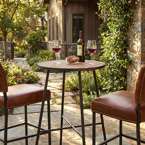 The 41" height is ideal for comfortable standing or bar stool seating<br>The acacia wood combines elegant natural grain with long-lasting performance<br>Ensure a smooth and safe touch thanks to the splinter-free surface<br>Offer reliable strength and dura
