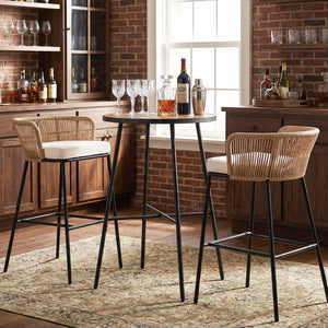 The 41" height is ideal for comfortable standing or bar stool seating<br>The acacia wood combines elegant natural grain with long-lasting performance<br>Ensure a smooth and safe touch thanks to the splinter-free surface<br>Offer reliable strength and dura
