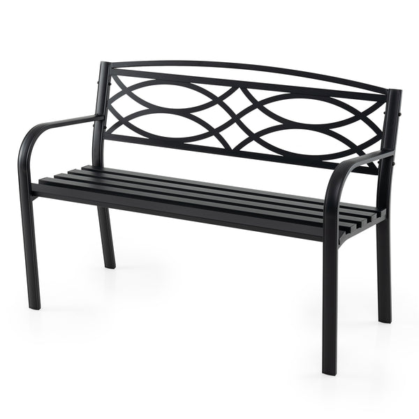 Constructed with a sturdy reinforced metal frame for outstanding strength <br>Includes anti-slip footpads to provide superior grip and steady placement<br>Engineered to hold up to 660 lbs<br>Spacious 42-inch seating area allows 2 adults to sit comfortably
