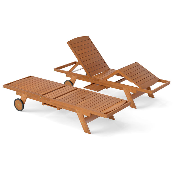 Solid wood construction for stable and reliable support<br>Ensure smooth and comfortable touch with a splinter-free surface<br>Add a rustic charm with its natural wood grain<br>Allow you to customize your reclining position with 4-level adjustable backres