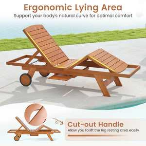 Solid wood construction for stable and reliable support<br>Ensure smooth and comfortable touch with a splinter-free surface<br>Add a rustic charm with its natural wood grain<br>Allow you to customize your reclining position with 4-level adjustable backres