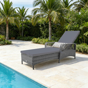 6 backrest positions satisfy your different demands<br>Back bracket for simple adjustmentÂ <br>Heavy-duty metal frame offers strong support<br>Removable waist pillow and seat cushion for more comfort<br>Widened armrests make you relaxed<br>Mix gray PE rat