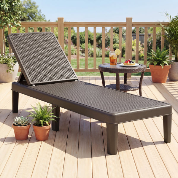 Â 4-position adjustable backrest can adapt to different needs for maximum support<br>Â Great for chatting  sunbathing  reading or taking a break<br>Â Crafted from premium PP material for outdoor use<br>Â Sun-protective and waterproof surface for easy main