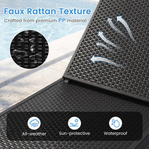 Â 4-position adjustable backrest can adapt to different needs for maximum support<br>Â Great for chatting  sunbathing  reading or taking a break<br>Â Crafted from premium PP material for outdoor use<br>Â Sun-protective and waterproof surface for easy main
