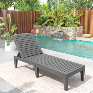 Sturdy construction and 6 reinforced legs offer strong support<br>Adjustable backrest with 5 positions can meet your different needs<br>Simple and stylish style can well match with other outdoor furniture<br>The hollowed-out design helps to ventilate and 
