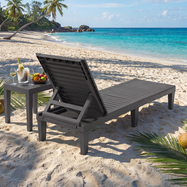 Sturdy construction and 6 reinforced legs offer strong support<br>Adjustable backrest with 5 positions can meet your different needs<br>Simple and stylish style can well match with other outdoor furniture<br>The hollowed-out design helps to ventilate and 