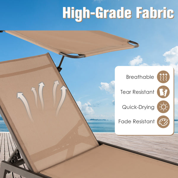 Fulfill your different needs with a 6-level backrest adjustment<br>Enjoy the sunlight or not  it's all up to you with an adjustable sunshade<br>Make drink within reach thanks to the rotary hidden cup holder<br>Come with 330 lbs max weight by the support o