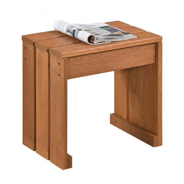Multipurpose use for side table  plant stand or storage rack<br>Sturdy thickened wood slats for even weight distribution<br>Strong 242 lbs weight capacity for steady seating<br>Natural wood grain for minimalist design<br>Easy to move between indoor and co