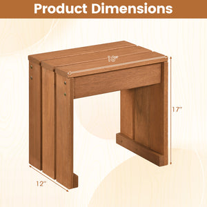 Multipurpose use for side table  plant stand or storage rack<br>Sturdy thickened wood slats for even weight distribution<br>Strong 242 lbs weight capacity for steady seating<br>Natural wood grain for minimalist design<br>Easy to move between indoor and co
