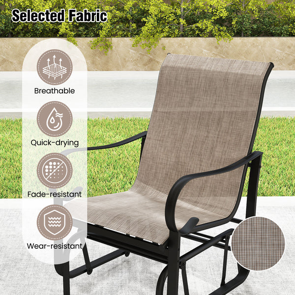 Promote relaxation  comfort and enjoyment with a gentle gliding motion<br>High-quality gilder bearing arm brackets for quiet back-and-forth swinging<br>Breathable and quick-drying fabric for cool seating and easy maintenance<br>The fabric is also fade-res