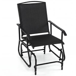 Inclined backrest  comfortable armrests  and contoured seat for optimal comfort<br>Gentle motion adds extra comfort to your patio moments<br>High-quality fabric keeps seating enjoyable for everyday outdoor relaxation<br>Reliable construction made of powde