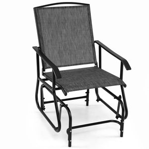 Inclined backrest  comfortable armrests  and contoured seat for optimal comfort<br>Gentle motion adds extra comfort to your patio moments<br>High-quality fabric keeps seating enjoyable for everyday outdoor relaxation<br>Reliable construction made of powde