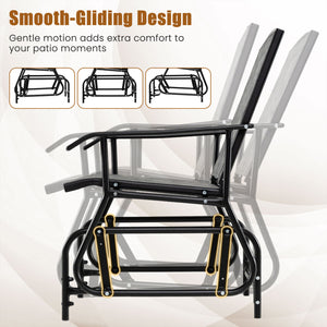Inclined backrest  comfortable armrests  and contoured seat for optimal comfort<br>Gentle motion adds extra comfort to your patio moments<br>High-quality fabric keeps seating enjoyable for everyday outdoor relaxation<br>Reliable construction made of powde