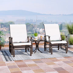 Sturdy rocking motion for relaxing sitting<br>High inclined backrest and comfortable seat fit well with your body curve<br>Added armrests for comfy arm support<br>Breathable and enduring seat fabric avoids sweatiness and ensures long-term use<br>Sturdy me