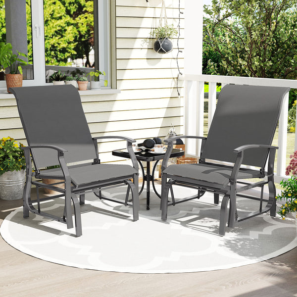 Sturdy rocking motion for relaxing sitting<br>High inclined backrest and comfortable seat fit well with your body curve<br>Added armrests for comfy arm support<br>Breathable and enduring seat fabric avoids sweatiness and ensures long-term use<br>Sturdy me