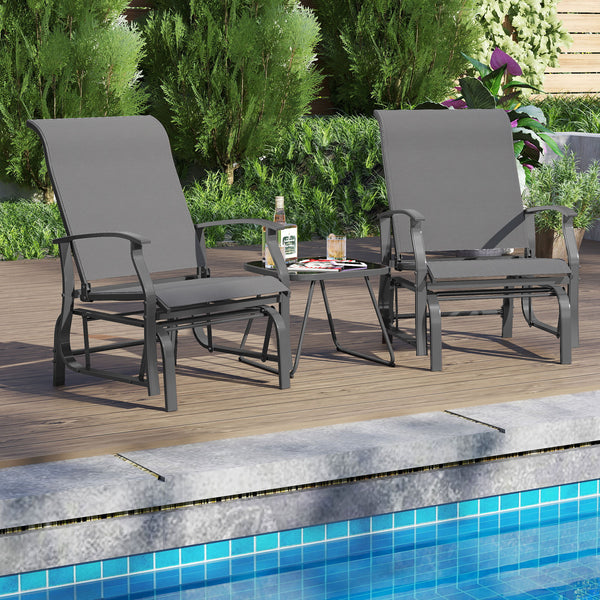 Sturdy rocking motion for relaxing sitting<br>High inclined backrest and comfortable seat fit well with your body curve<br>Added armrests for comfy arm support<br>Breathable and enduring seat fabric avoids sweatiness and ensures long-term use<br>Sturdy me