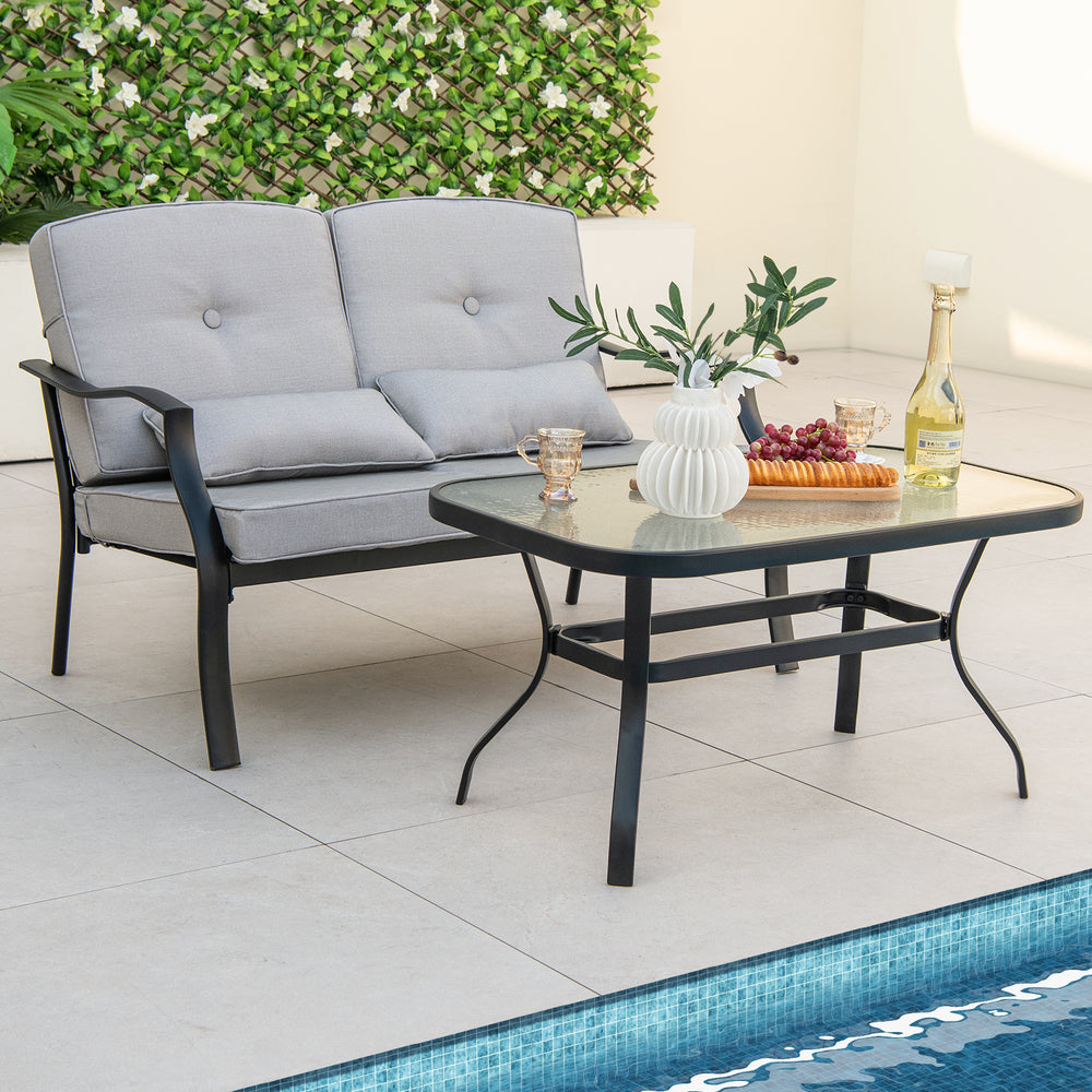 Ergonomic seat effectively relieves your fatigue <br>Soft cushions and pillows offer endless comfort <br>Smooth zippers make cushion covers easy to detach and wash <br>Fixing buckles keep the cushions in right place <br>Heavy-duty metal frame for high sta