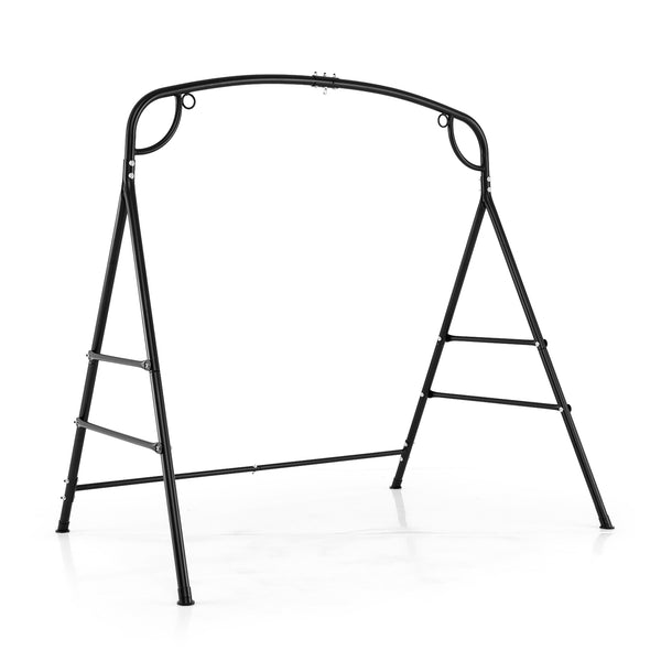 Heavy-duty A-shaped frame for 660 lbs max load<br>High-quality metal for long-lasting use<br>4 side crossbars for added stability<br>Non-slip footpads ensure firm placement<br>Designed with 2 side rings and a middle ring<br>Suitable for both single-point 