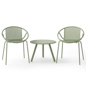 Modular seating with flexible layout options Â <br>Hidden storage in the coffee table Â <br>Non-slip feet on all furniture pieces Â <br>Coordinated wicker  wood  and metal design Â <br>Weather-resistant and easy to clean Â <br>Thick cushions and ergonomic