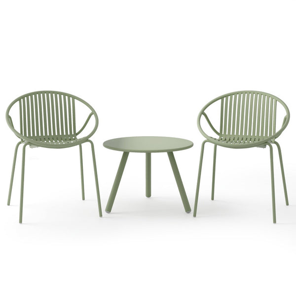 Modular seating with flexible layout options Â <br>Hidden storage in the coffee table Â <br>Non-slip feet on all furniture pieces Â <br>Coordinated wicker  wood  and metal design Â <br>Weather-resistant and easy to clean Â <br>Thick cushions and ergonomic