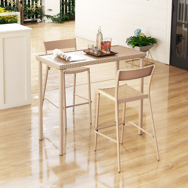 Supported by reinforced metal frame for high stability<br>Load up to 180 lbs  accommodating multiple items<br>Reinforced crossbars for higher stability<br>48" x 23" large tabletop is perfect for gatherings or meals<br>Decorated by appealing yet built-to-l