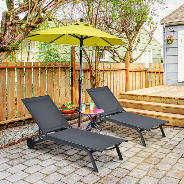 Are you looking for a chaise lounge to take a nap on the balcony  backyard or garden? Come and check out this adjustable lounge chair! Â  The adjustable backrest of chaise lounge with six positions will satisfy your different needs of reading  lying and s