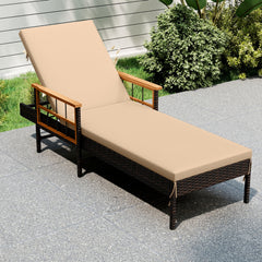 4-level adjustable backrest for customized comfort<br>Made of selected materials for durability<br>Hand-woven PE rattan for long-lasting elegance<br>Soft  elastic sponge cushions provide cozy seating support<br>Zippered cushion covers allow easy cleaning<