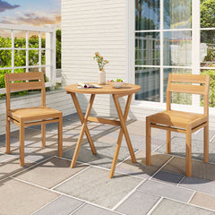 Built to last strength with solid acacia wood frame<br>Smooth surface for a comfortable and safe experience<br>Please regularly oil the wood surface for optimal maintenance<br>Easy to fold for space saving with adjustment of fixing devices<br>Portable des