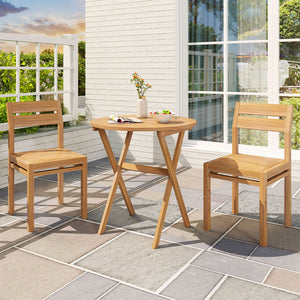 Built to last strength with solid acacia wood frame<br>Smooth surface for a comfortable and safe experience<br>Please regularly oil the wood surface for optimal maintenance<br>Easy to fold for space saving with adjustment of fixing devices<br>Portable des