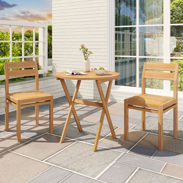Built to last strength with solid acacia wood frame<br>Smooth surface for a comfortable and safe experience<br>Please regularly oil the wood surface for optimal maintenance<br>Easy to fold for space saving with adjustment of fixing devices<br>Portable des