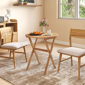 Built to last strength with solid acacia wood frame<br>Smooth surface for a comfortable and safe experience<br>Please regularly oil the wood surface for optimal maintenance<br>Easy to fold for space saving with adjustment of fixing devices<br>Portable des