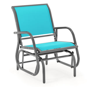 The powder-coated steel frame ensures sturdiness and durableness<br>Armrests and a little sloping backrest provide comfortable experience<br>Swing back and forth with chair to relax yourself<br>4 pads at the bottom prevent slipping and protect ground<br>P
