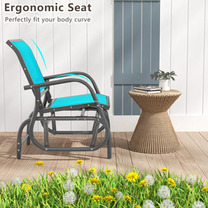 The powder-coated steel frame ensures sturdiness and durableness<br>Armrests and a little sloping backrest provide comfortable experience<br>Swing back and forth with chair to relax yourself<br>4 pads at the bottom prevent slipping and protect ground<br>P