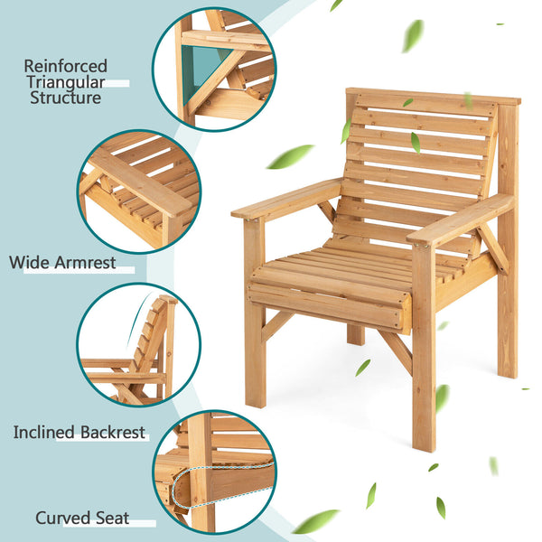 Ensure higher strong stability with solid fir wood <br>Burr-free surface for a smooth touch and easy cleaning <br>Come with 330 lbs higher bearing capacity <br>Sturdy triangular structure for extra stability <br>Fit your body curve perfectly with an incli