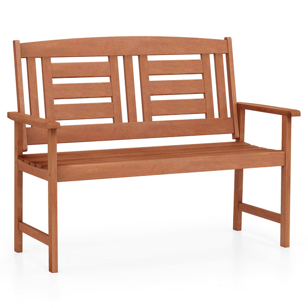 High-quality hardwood build ensures years of reliable outdoor use<br>Smooth  splinter-free finish maintains the wood's natural beauty<br>Gently angled 108Â° backrest provides optimal comfort and relaxation<br>Generously sized armrests offer extra support 