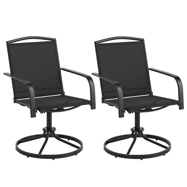 360Â° swivel seat allows you to enjoy unrestricted conversation<br>Gentle rocking motion offers added relaxation<br>High backrest and built-in armrests ensure cozy sitting posture<br>Breathable and quick drying seat ensure a sweat-free experience<br>Sturd