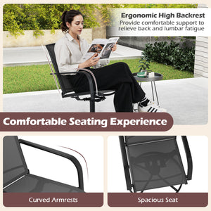 360Â° swivel seat allows you to enjoy unrestricted conversation<br>Gentle rocking motion offers added relaxation<br>High backrest and built-in armrests ensure cozy sitting posture<br>Breathable and quick drying seat ensure a sweat-free experience<br>Sturd