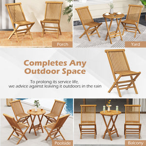 Made of natural wood material for long-term use<br>X-shaped frame and support bars boast reliable construction<br>Smooth painted surface is built to last and easy to maintain<br>Folding design for convenient storage and easy transportation <br>116Â° incli