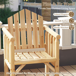 Adds natural elegance with a solid wood frame<br>Crafted with a smooth surface and rounded edges<br>Designed with a high back and comfy armrests<br>Reclined backrest offer comfortable support to your body<br>Suitable for various outdoor space  such as you