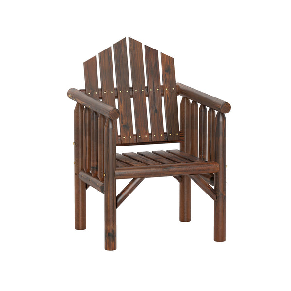 Adds natural elegance with a solid wood frame<br>Crafted with a smooth surface and rounded edges<br>Designed with a high back and comfy armrests<br>Reclined backrest offer comfortable support to your body<br>Suitable for various outdoor space  such as you