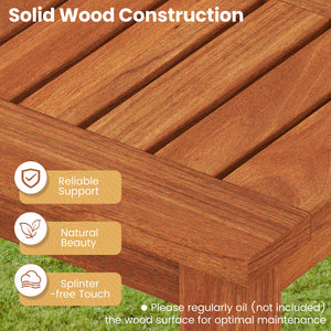 Solid wood construction for reliable support<br>Reinforced structure under the seat for extra stability<br>Allow for better breathability with a slatted seat<br>2-person seating area for a comfortable feeling<br>Ensure a smooth touch with a splinter-free 