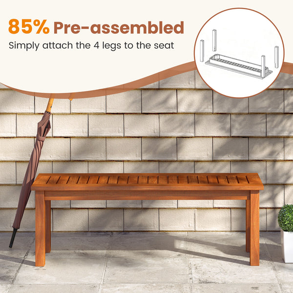 Solid wood construction for reliable support<br>Reinforced structure under the seat for extra stability<br>Allow for better breathability with a slatted seat<br>2-person seating area for a comfortable feeling<br>Ensure a smooth touch with a splinter-free 
