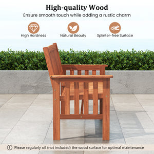 Natural wood grain enhances beauty with an elegant look<br>High-quality wood prevents splinters for safe relaxation<br>The sturdy frame with high hardness provides a reliable and stable seating option<br>Reinforced crossbar for additional stability<br>Sea