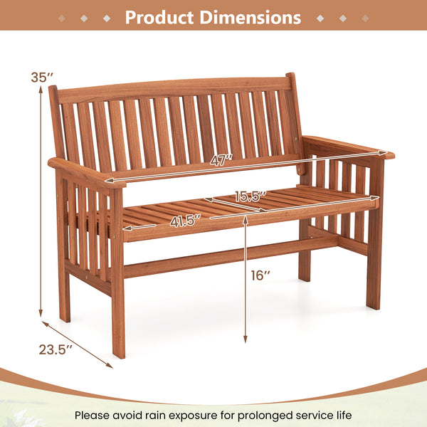 Natural wood grain enhances beauty with an elegant look<br>High-quality wood prevents splinters for safe relaxation<br>The sturdy frame with high hardness provides a reliable and stable seating option<br>Reinforced crossbar for additional stability<br>Sea