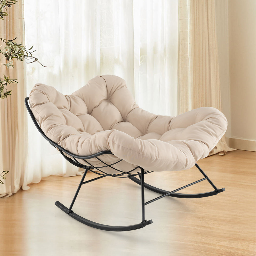 Breathable and thick cushion for superior comfort<br>Enduring cover resists to fade for long time use<br>Ergonomic design makes it align with the natural curve of your body<br>Egg chair provides comfortable support for your head  back  hip and leg<br>Gent