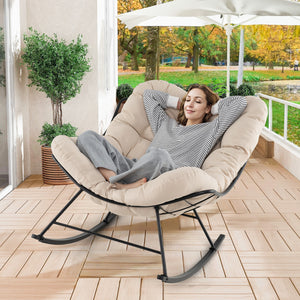 Breathable and thick cushion for superior comfort<br>Enduring cover resists to fade for long time use<br>Ergonomic design makes it align with the natural curve of your body<br>Egg chair provides comfortable support for your head  back  hip and leg<br>Gent