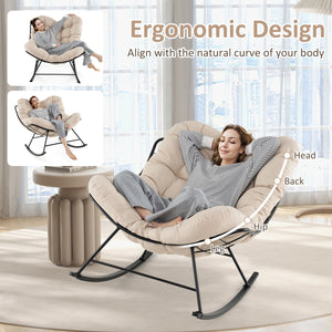 Breathable and thick cushion for superior comfort<br>Enduring cover resists to fade for long time use<br>Ergonomic design makes it align with the natural curve of your body<br>Egg chair provides comfortable support for your head  back  hip and leg<br>Gent
