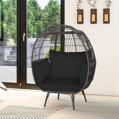 Ship in 2 boxes (box 1 includes screws)  may not arrive on the same day<br>Extra-wide opening for ample overhead expanse<br>Wrap you in a cozier structure thanks to its egg shape<br>Large space for you to curl up<br>Sturdy metal frame for 450 lbs max load
