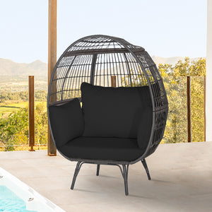 Ship in 2 boxes (box 1 includes screws)  may not arrive on the same day<br>Extra-wide opening for ample overhead expanse<br>Wrap you in a cozier structure thanks to its egg shape<br>Large space for you to curl up<br>Sturdy metal frame for 450 lbs max load
